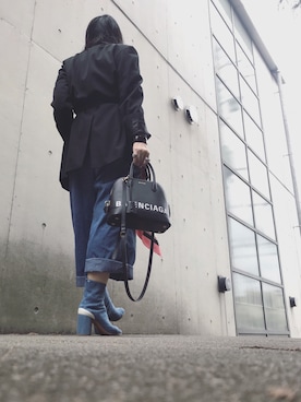 「DRIES VAN NOTEN（ドリスヴァンノッテン）のアイテム（ジャケット/アウター）」を使った、yuiさん（レディース・160cm）の春コーディネート