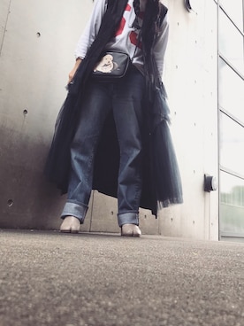 「DRIES VAN NOTEN（ドリスヴァンノッテン）のアイテム（その他アウター）」を使った、yuiさん（レディース・160cm）の夏コーディネート
