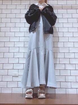 マジェスティックレゴンルクア大阪店スタッフさん（レディース・146cm）の春コーディネート