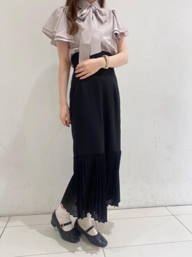 マジェスティックレゴンルクア大阪店スタッフさん（レディース・163cm）の春コーディネート