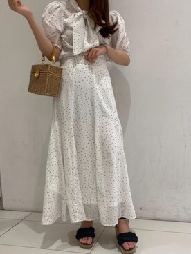 マジェスティックレゴンルクア大阪店スタッフさん(レディース・152cm)の春コーディネート