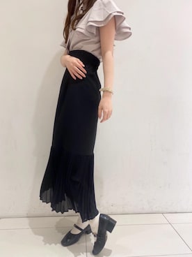 マジェスティックレゴンルクア大阪店スタッフさん（レディース・163cm）の春コーディネート