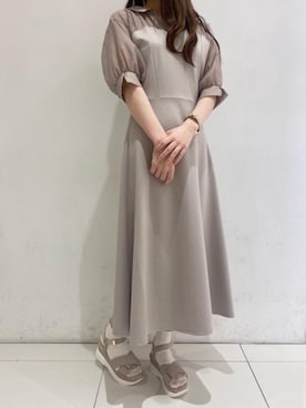 マジェスティックレゴンルクア大阪店スタッフさん（レディース・163cm）の春コーディネート