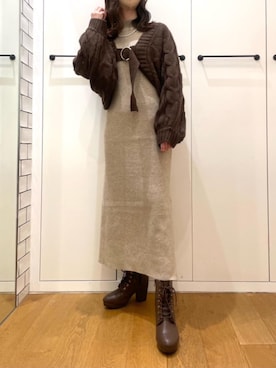 マジェスティックレゴンルクア大阪店スタッフさん（レディース・153cm）の秋コーディネート