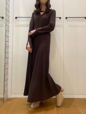 マジェスティックレゴンルクア大阪店スタッフさん（レディース・153cm）の冬コーディネート