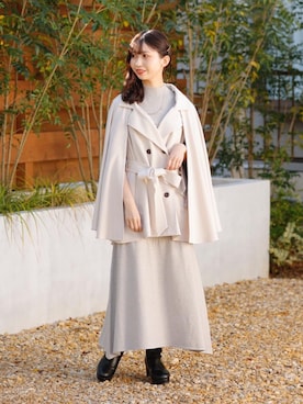 マジェスティックレゴンルクア大阪店スタッフさん（レディース・153cm）の冬コーディネート