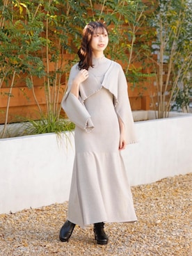 マジェスティックレゴンルクア大阪店スタッフさん（レディース・153cm）の冬コーディネート