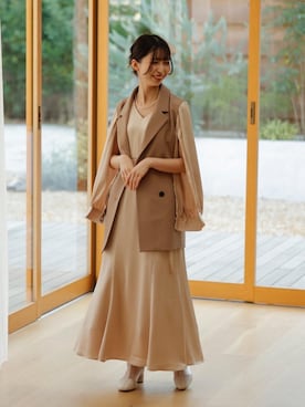 マジェスティックレゴンルクア大阪店スタッフさん(レディース・153cm)の春コーディネート