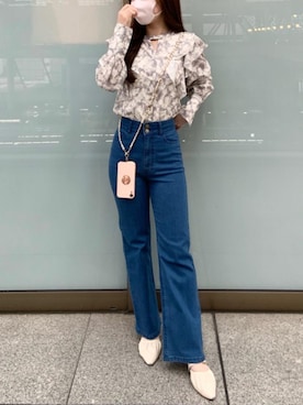 マジェスティックレゴンルクア大阪店スタッフさん（レディース・162cm）の春コーディネート