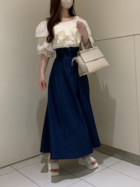 マジェスティックレゴンルクア大阪店スタッフさん(レディース・162cm)の春コーディネート