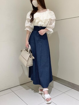 マジェスティックレゴンルクア大阪店スタッフさん(レディース・162cm)の春コーディネート