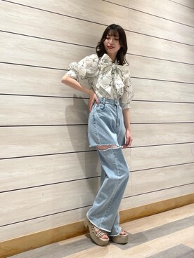 マジェスティックレゴンルクア大阪店スタッフさん(レディース・153cm)の春コーディネート