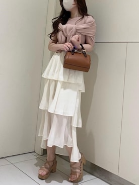 マジェスティックレゴンルクア大阪店スタッフさん（レディース・162cm）の春コーディネート