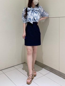 マジェスティックレゴンルクア大阪店スタッフさん(レディース・162cm)の春コーディネート