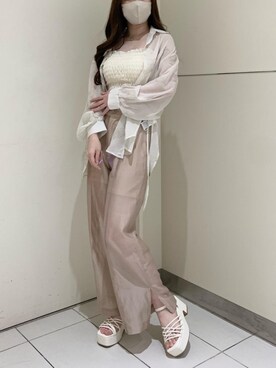 マジェスティックレゴンルクア大阪店スタッフさん(レディース・162cm)の春コーディネート