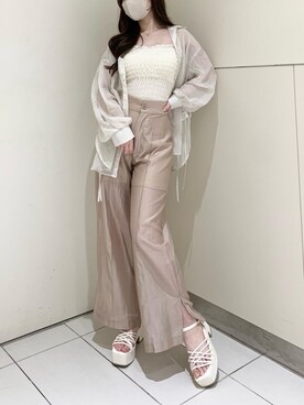 マジェスティックレゴンルクア大阪店スタッフさん(レディース・162cm)の春コーディネート