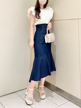 マジェスティックレゴンルクア大阪店スタッフさん（レディース・162cm）の春コーディネート