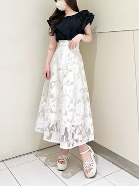 マジェスティックレゴンルクア大阪店スタッフさん（レディース・162cm）の春コーディネート