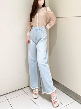マジェスティックレゴンルクア大阪店スタッフさん(レディース・162cm)の夏コーディネート