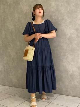 マジェスティックレゴンルクア大阪店スタッフさん（レディース・159cm）の夏コーディネート