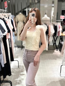 マジェスティックレゴンルクア大阪店スタッフさん（レディース・162cm）の夏コーディネート