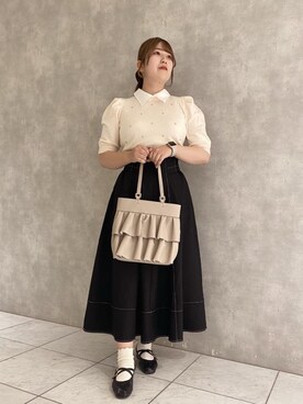 マジェスティックレゴンルクア大阪店スタッフさん（レディース・160cm）の夏コーディネート