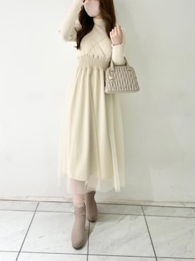 「MAJESTIC LEGON（マジェスティックレゴン）のアイテム」を使った、マジェスティックレゴンルクア大阪店スタッフさん（レディース・162cm）の秋コーディネート