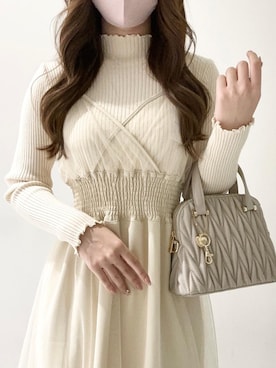 「MAJESTIC LEGON（マジェスティックレゴン）のアイテム」を使った、マジェスティックレゴンルクア大阪店スタッフさん（レディース・162cm）の秋コーディネート