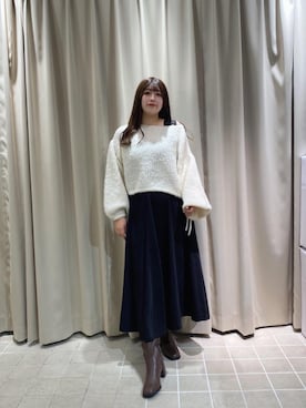 マジェスティックレゴンルクア大阪店スタッフさん(レディース・160cm)の秋コーディネート