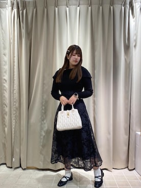 マジェスティックレゴンルクア大阪店スタッフさん(レディース・160cm)の冬コーディネート