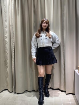 マジェスティックレゴンルクア大阪店スタッフさん（レディース・160cm）の冬コーディネート