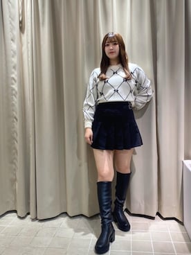 マジェスティックレゴンルクア大阪店スタッフさん（レディース・160cm）の冬コーディネート