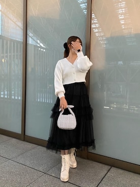 マジェスティックレゴンルクア大阪店スタッフさん(レディース・160cm)の冬コーディネート