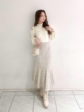 マジェスティックレゴンルクア大阪店スタッフさん（レディース・162cm）の冬コーディネート