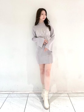 マジェスティックレゴンルクア大阪店スタッフさん（レディース・162cm）の冬コーディネート