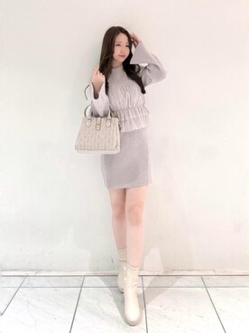 マジェスティックレゴンルクア大阪店スタッフさん（レディース・162cm）の冬コーディネート