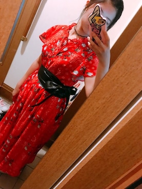 「ハデ色」｜「アイテム（アクセサリー）」を使った、ntkkkkさん（レディース・159cm）の夏コーディネート