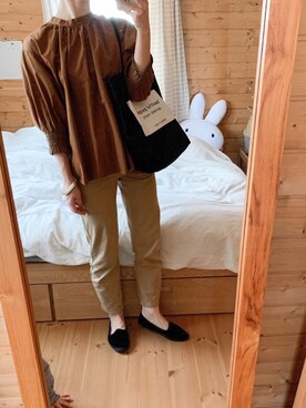 「MACPHEE（マカフィー）のアイテム」を使った、りく・みさき・母さん（キッズ・110cm）の秋コーディネート