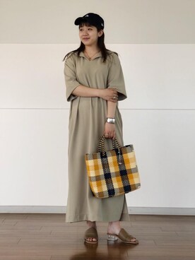 「NEW ERA（ニューエラ）の＜NEW ERA（ニューエラ）＞ T/W 9THIRTY LA/キャップ（キャップ）」を使った、Ayaka Suzkiさん（レディース・154cm）の春コーディネート