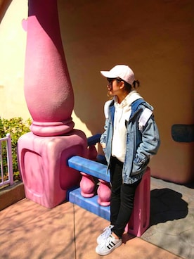 「アイテム（ジャケット/アウター）」を使った、konoさん（レディース・154cm・10代）の春コーディネート