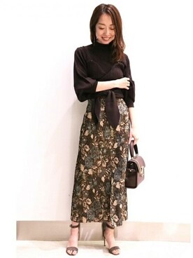 「Noble（ノーブル）のアイテム（サンダル）」を使った、natsukiさん（レディース・162cm）の秋コーディネート