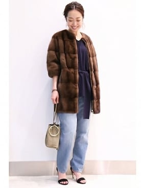 「Noble（ノーブル）のアイテム（サンダル）」を使った、natsukiさん（レディース・162cm）の秋コーディネート