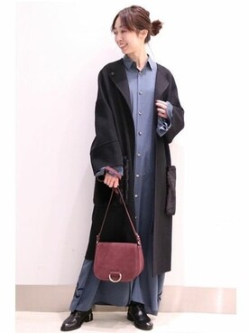 「Noble（ノーブル）のアイテム（バッグ）」を使った、natsukiさん（レディース・162cm）の冬コーディネート