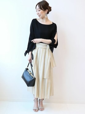 「SMIR NASLI（サミールナスリ）のアイテム」を使った、natsukiさん（レディース・162cm）の冬コーディネート