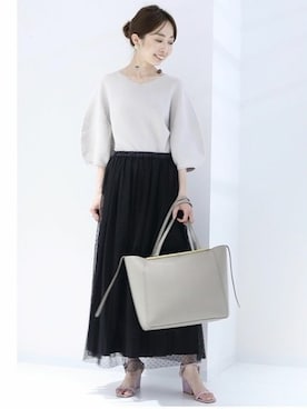 「SMIR NASLI（サミールナスリ）のアイテム」を使った、natsukiさん（レディース・162cm）の春コーディネート