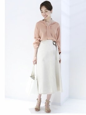 「スキッパーシャツ」｜natsukiさん（レディース・162cm）の春コーディネート