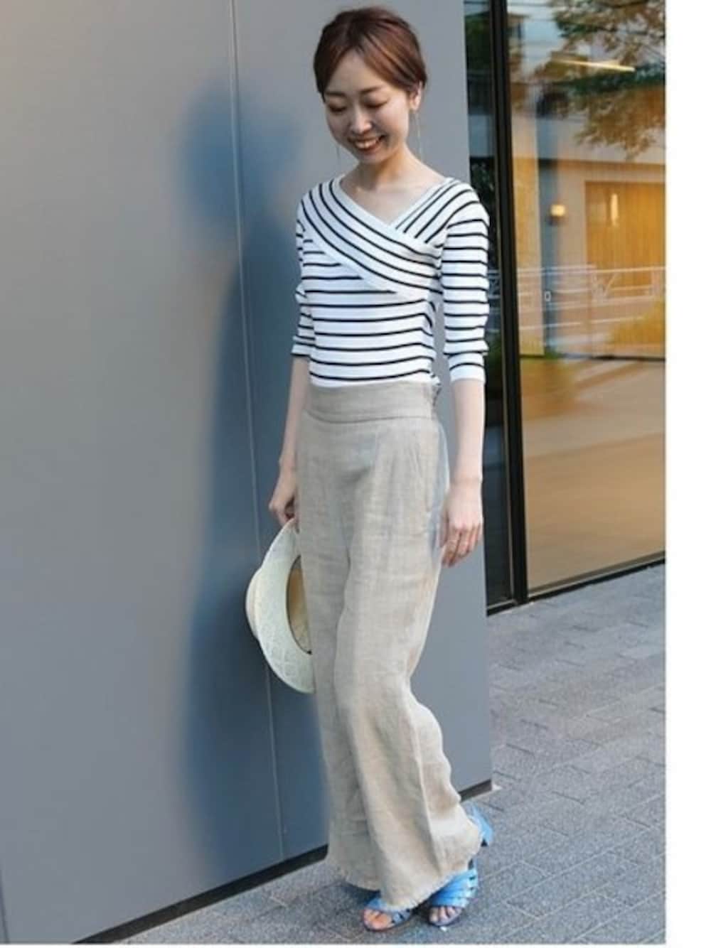 Noble（ノーブル）の「ドンゴロスクロップドフレアパンツ◇（その他  