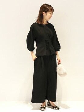 「Noble（ノーブル）のアイテム（バレエシューズ）」を使った、natsukiさん（レディース・162cm）の秋コーディネート