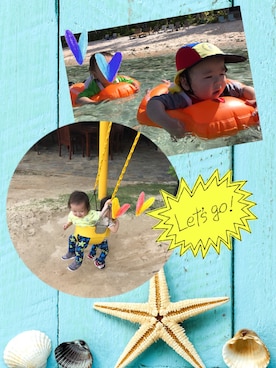 「BIT'Z（ビッツ）のアイテム（パンツ）」を使った、せーちゃんさん（キッズ・80cm）の冬コーディネート