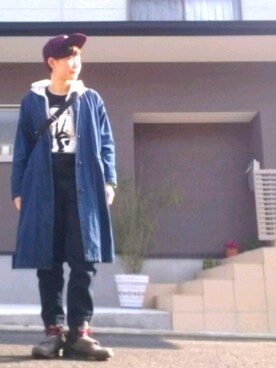 「坩堝（ルツボ）のアイテム」を使った、Yukaco Imamuraさん（レディース・166cm）の春コーディネート
